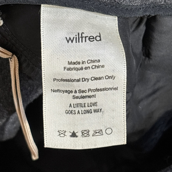 Wilfred Chambery Cropped Pants Women’s Size 6 Gray Cashmere Wool Pockets - Picture 10 of 14